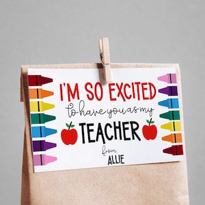 Back to School Teacher Gift tag | editable template | teacher appreciation, first day of school printable gift tag for teacher