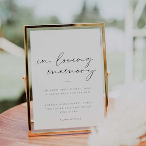 If Heaven Wasn&#39;t So Far Away Wedding Sign | we know you&#39;d be here today digital download | wedding signs, editable template