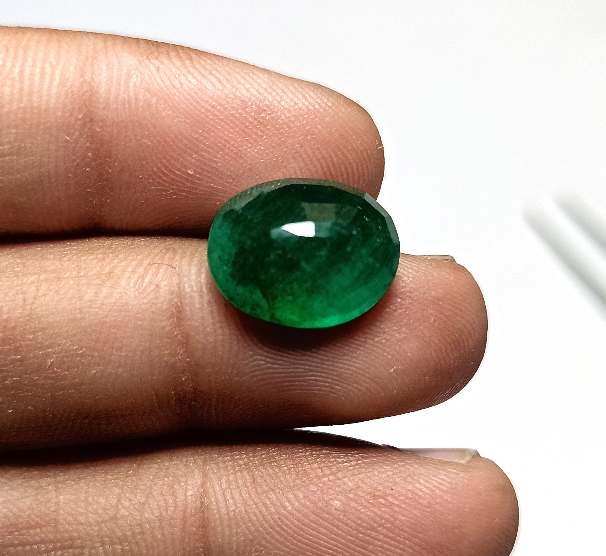 14X11X7MM Natural Green Beryl Gemstone 7 Carat Faceted Beryl Etsy
