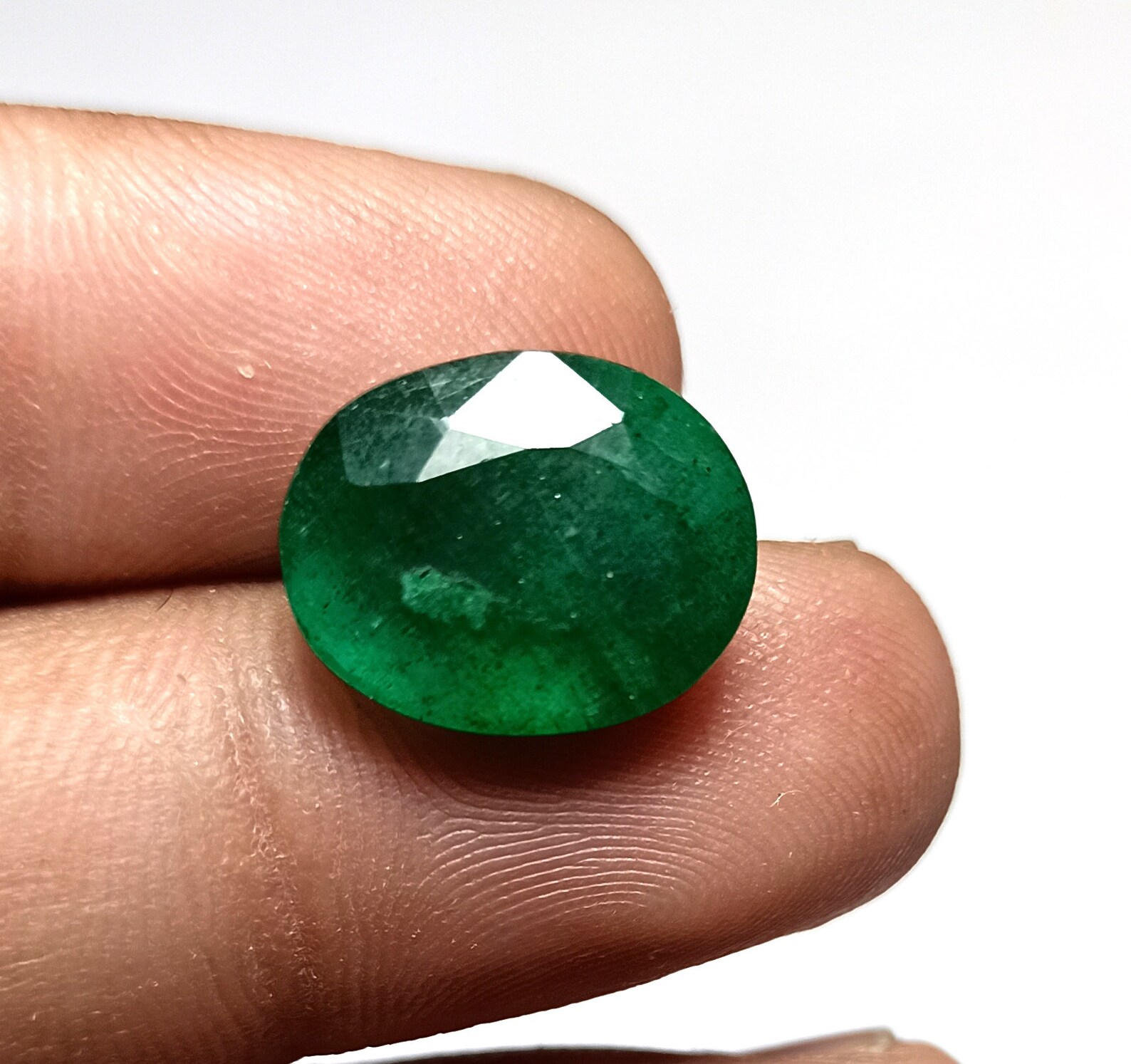 14X11X7MM Natural Green Beryl Gemstone 7 Carat Faceted Beryl Etsy