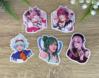 Adesivos de vinil Vtuber de 2,5 polegadas