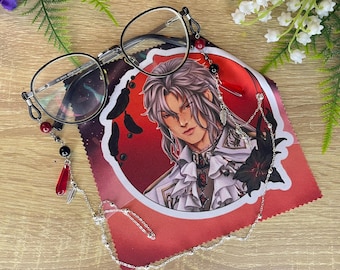 Conjuntos de corrente para óculos e pano para óculos Love & DeepSpace!