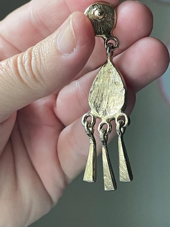 Unique 1990s Dangle Drop Earrings, Make a Stateme… - image 5