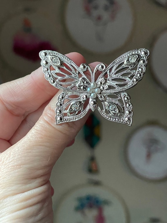 Butterfly Brooch, Avon Vintage Costume Jewelry
