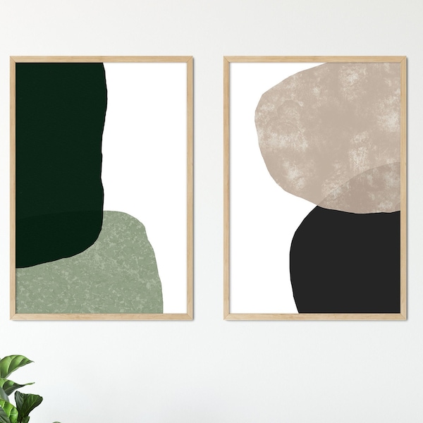 Dark Green Wall Art Etsy