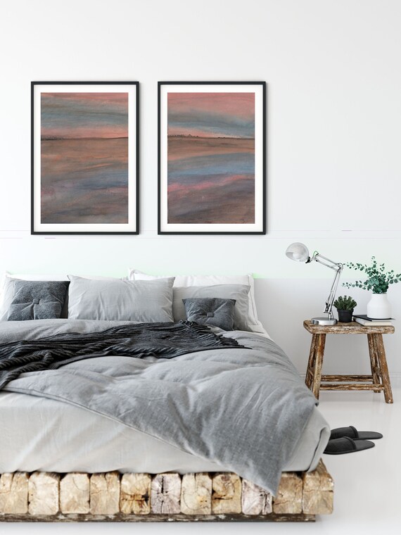 Brown Beige Modern Wall Art Digital Print Beige Abstract Art Etsy