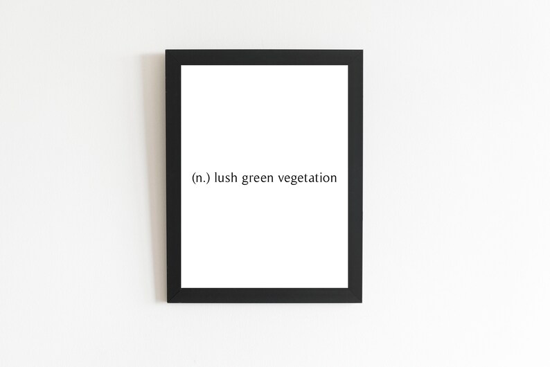 Green Abstract Wall Art Print Definition Print Quote Print Etsy India