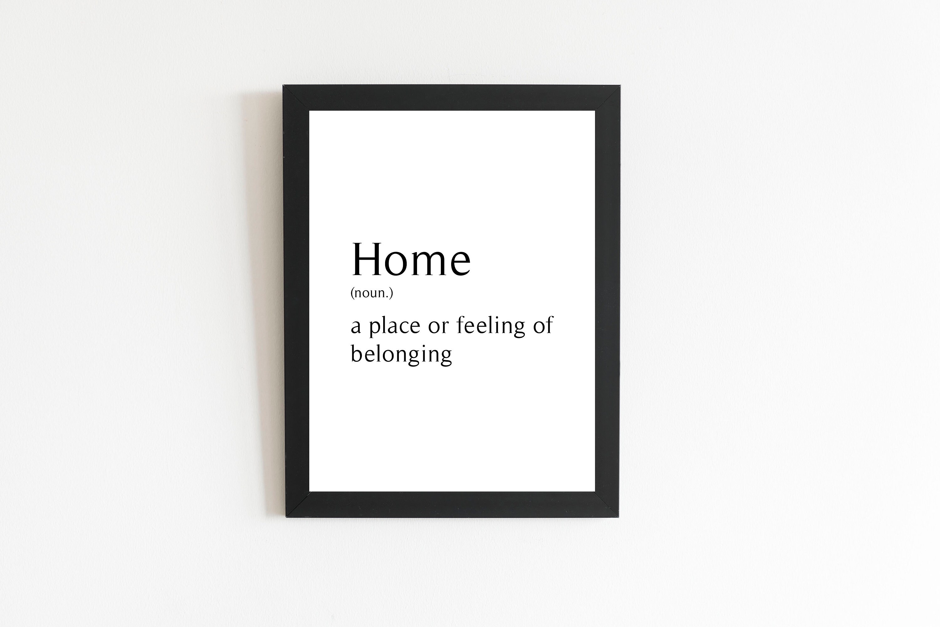 Home Sweet Home Definition Print Wall Art Print Quote Print Etsy India