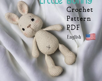 PDF Little  Bunny / Crochet Pattern in English
