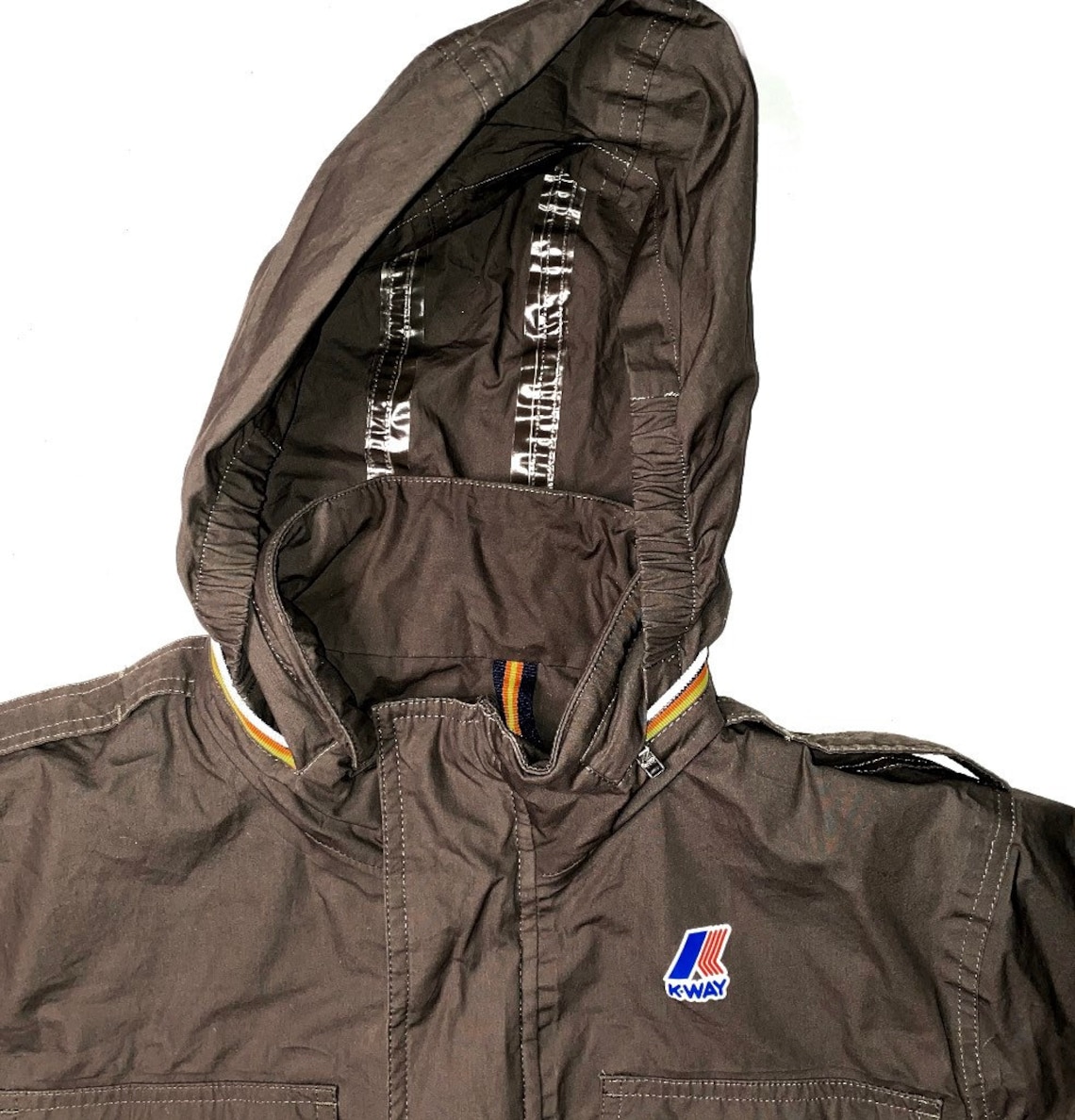 KWAY Mens Military Style Jacket M Etsy