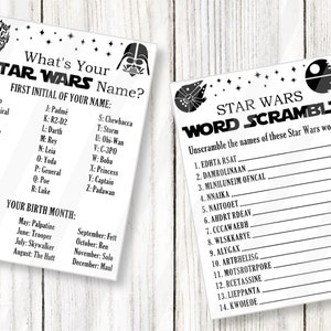 Printable Star Battles Party Games Bundle, Kids Activities, Instant Download, 10 Games image 5