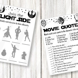 Printable Star Battles Party Games Bundle, Kids Activities, Instant Download, 10 Games image 3