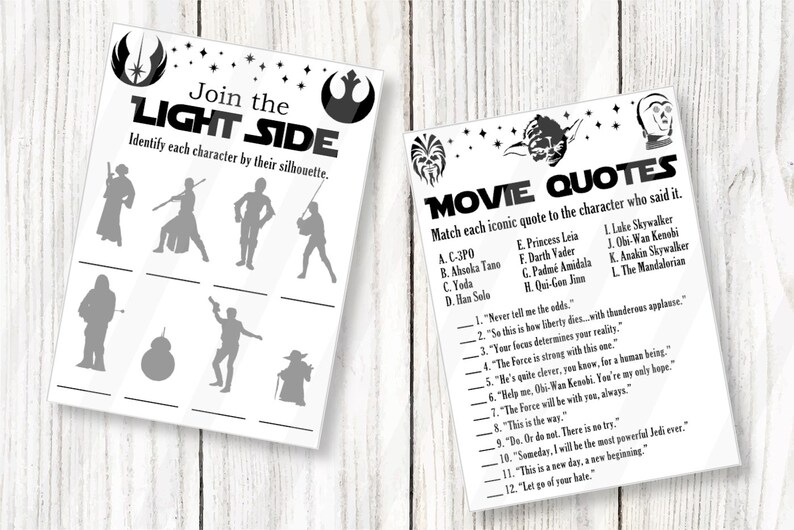 Printable Star Battles Party Games Bundle, Kids Activities, Instant Download, 10 Games image 3