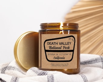 Death Valley National Park Candle - Amber Jar Container Candle