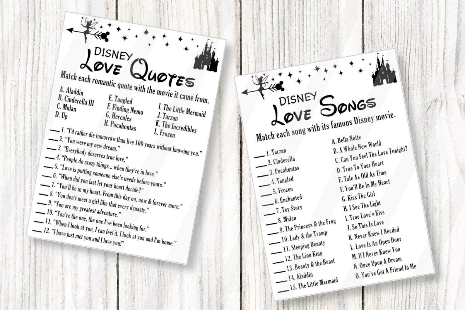 Printable Bachelorette Party Games Bundle Princesses Instant - Etsy