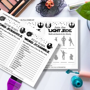 Printable Star Battles Party Games Bundle, Kids Activities, Instant Download, 10 Games image 7