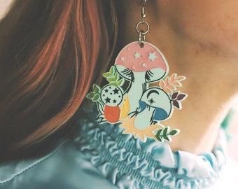 Merry Magic Mushroom earrings
