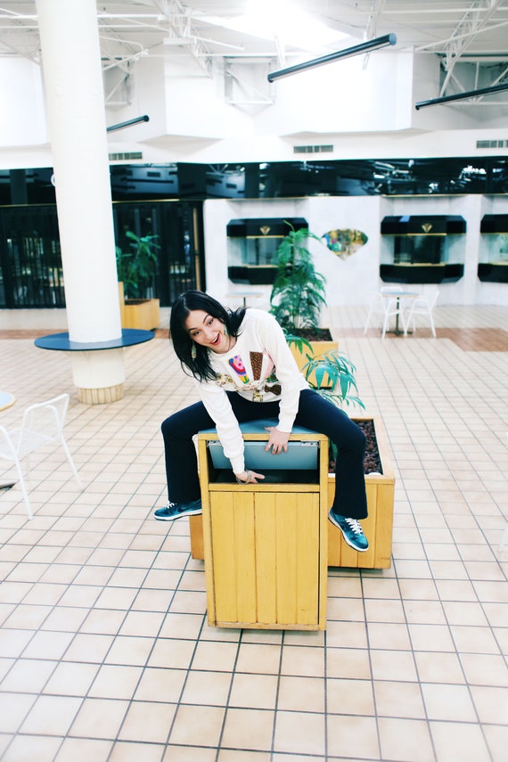 Handmade applique patchwork sunburst vintage ther… - image 7