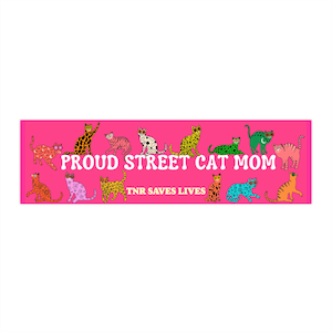 Proud Street Cat Mom TNR saves lives - trap neuter return