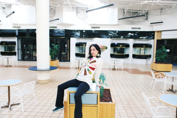 Handmade applique patchwork sunburst vintage ther… - image 5