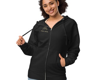 YAH AYA Unisex fleece zip up hoodie