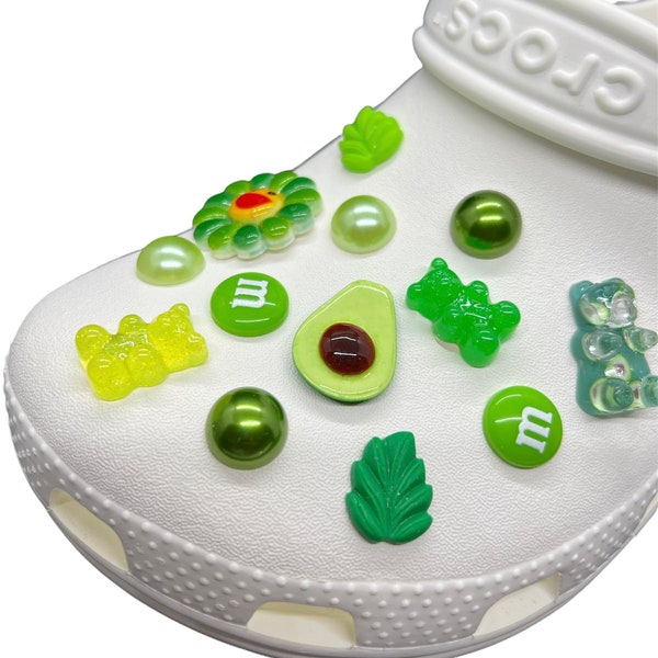 Avocado shoe charms | food clog charms| green charms for crocks| foodie gift