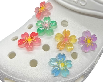 Skoberlocker med körsbärsblommor | Sakura | Blommiga träskoberlocker | Vår- och sommarberlocker för lerkrukor