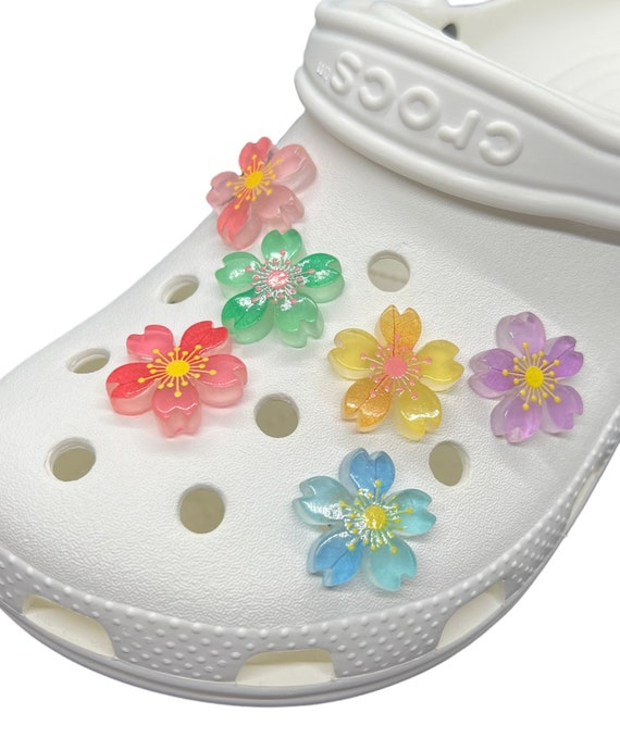 Cherry Blossom Shoe Charms Sakura Floral Clog Charms Spring and