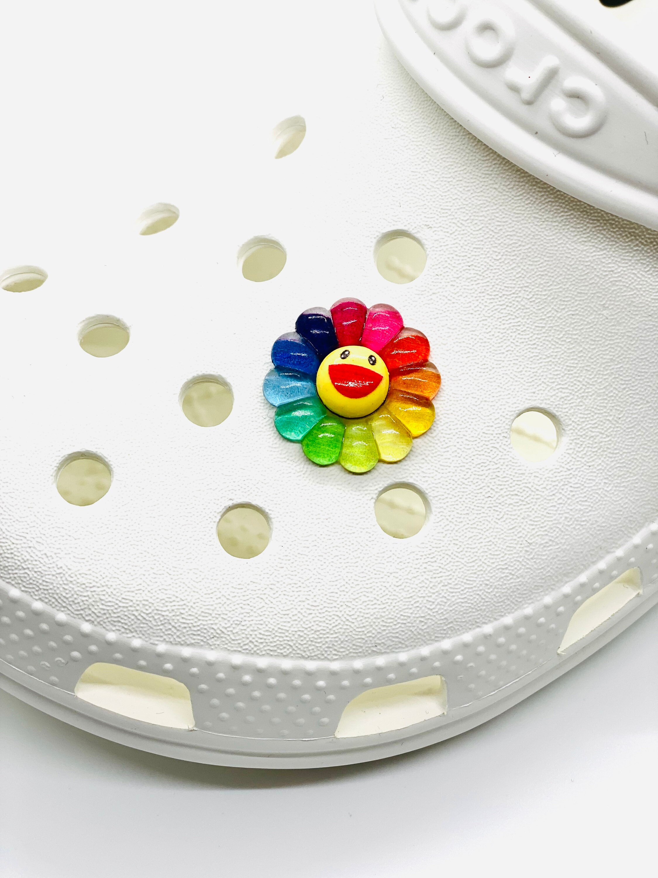 Rainbow Sunflower shoe Charm