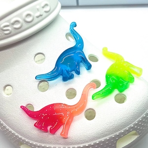 Neon Dinosaurs | kids jibs| Dino crock charms | Colorful Dino Clog Charms