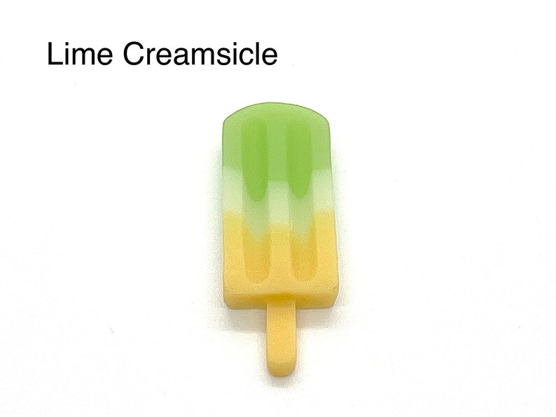 Glassglass-berlocker | Frozen Pops | Sommargodis | Coola skoaccessoarer Lime Creamsicle