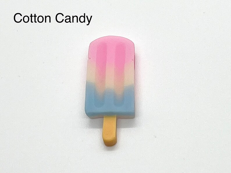 Glassglass-berlocker | Frozen Pops | Sommargodis | Coola skoaccessoarer Cotton Candy