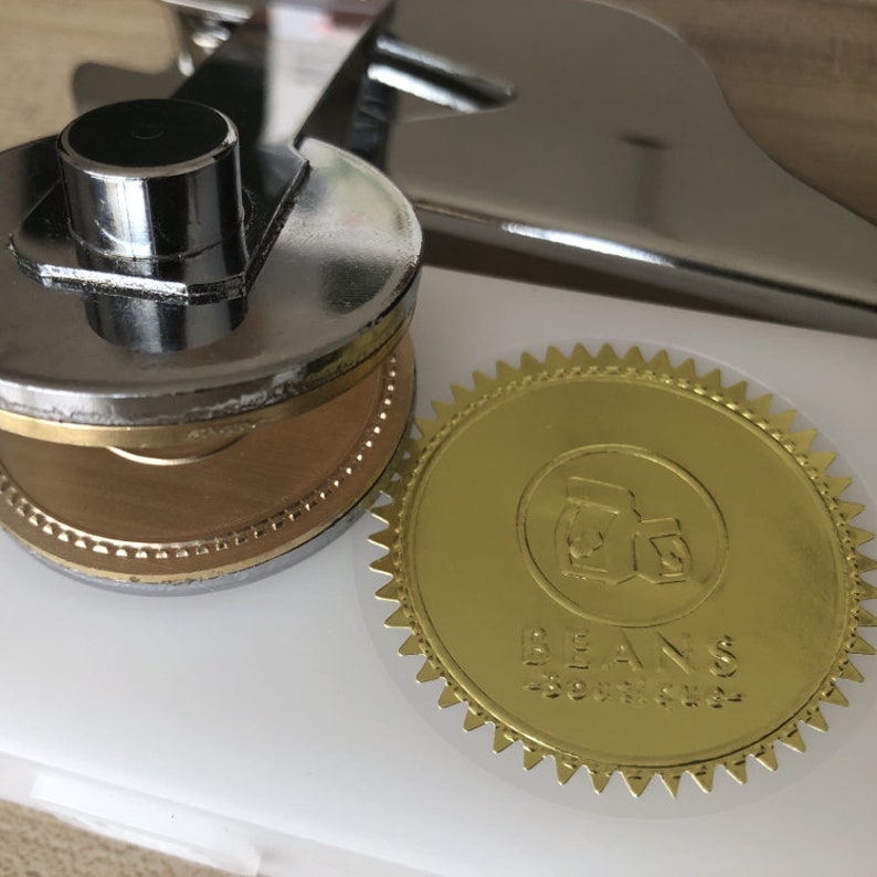 Portable Embosser Stamp corporate Embossing Seal office work Etsy