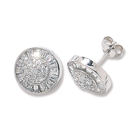 Orecchini da uomo di pietra principale diamante | Acquisti Online su
