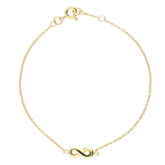 9ct gold infinity best sale bracelet