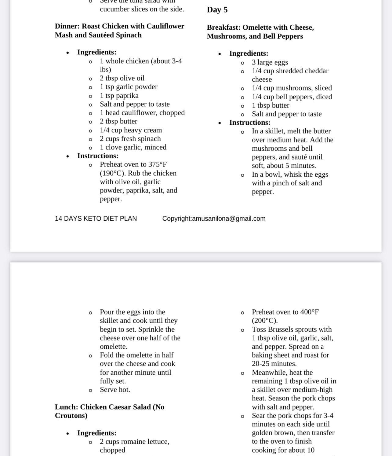Effortless 7-day Keto Meal Plan: Low Carb Diet With Net Carbs, Shopping ...