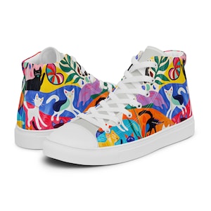 Custom Shoes | Custom sneakers | High-Tops for Women | Custom Handcrafted Sneakers | gift for art lovers | shoes women | unique shoes