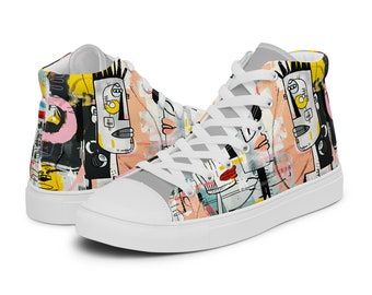 Hoge canvas heren sneakers