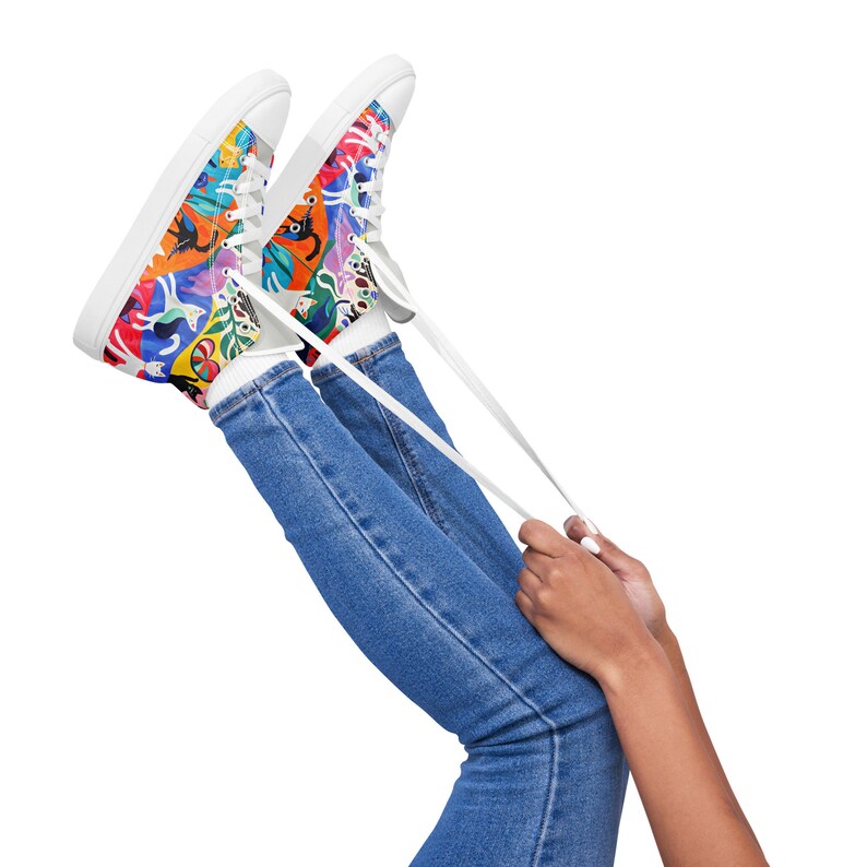 Custom Shoes | Custom sneakers | High-Tops for Women | Custom Handcrafted Sneakers | gift for art lovers | shoes women | unique shoes