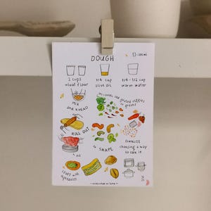 La masa - receta vegana ilustrada