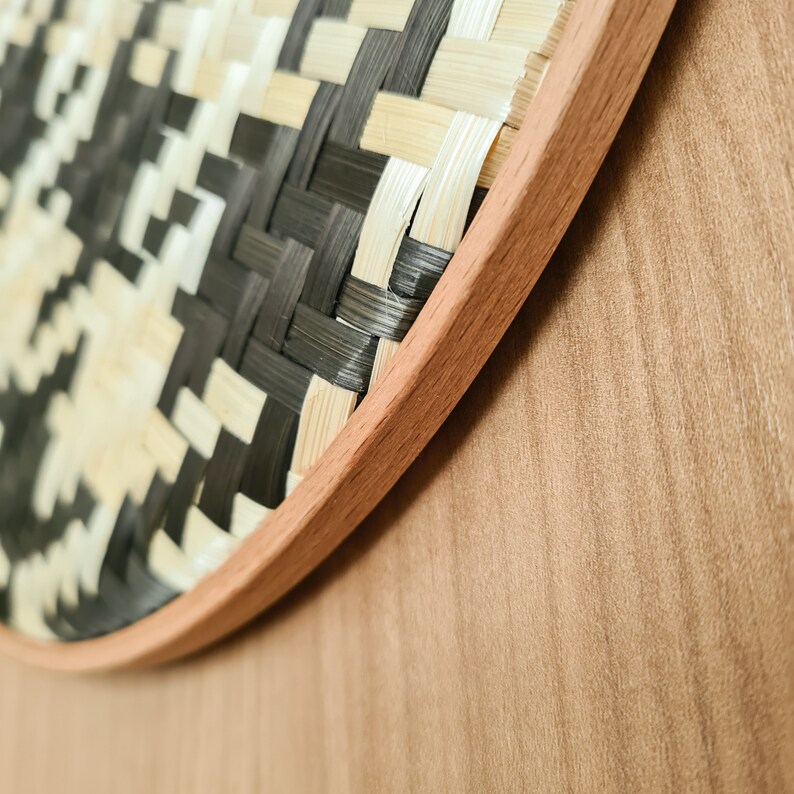 Set of 4 Bamboo Wall Baskets Woven Wall Decor Round Wall Etsy