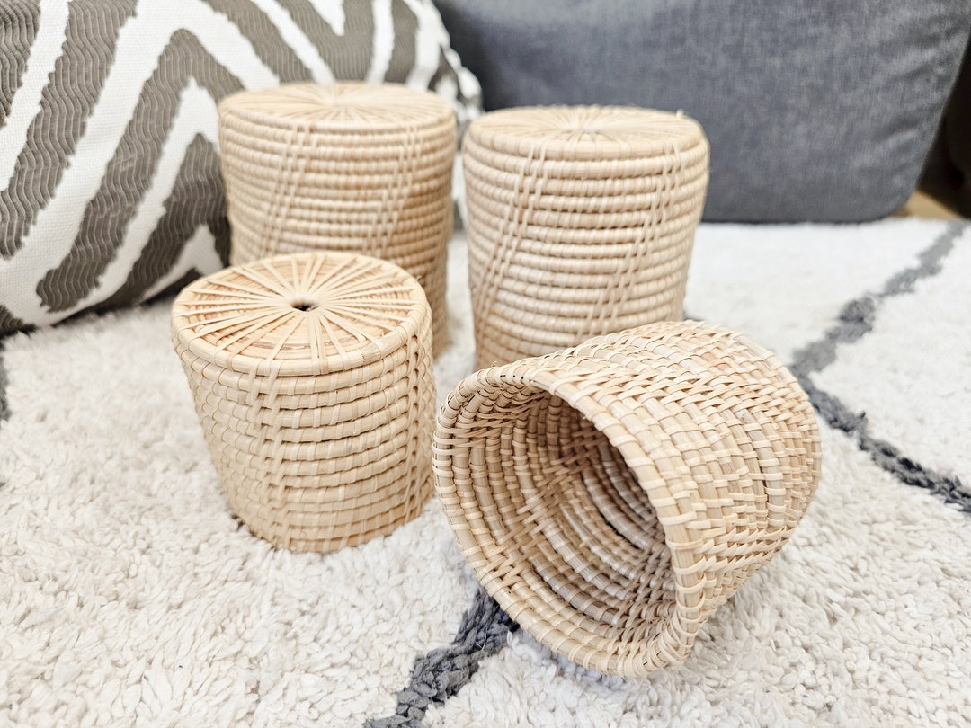 Large Rattan Beverage Holder main image 0