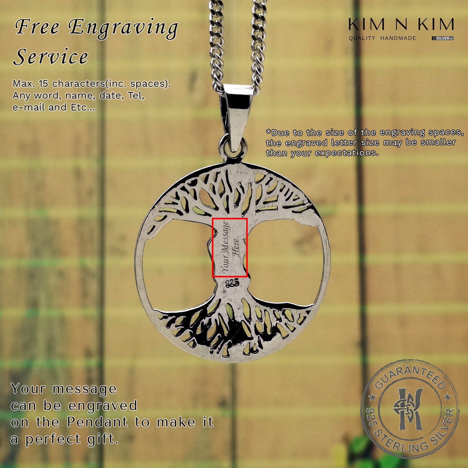 Oxidized Sterling Silver Tree of Life Pendant Necklace - Etsy 日本