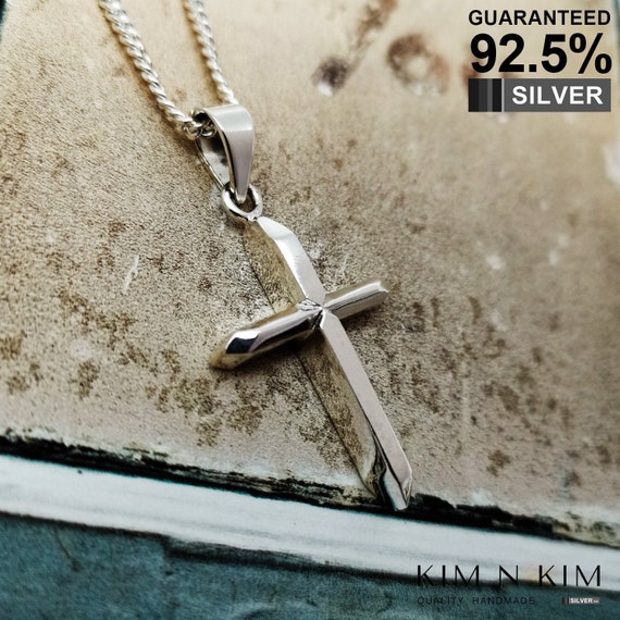 Silver Thick Cross Necklace | Timeless Jewels by Shveta