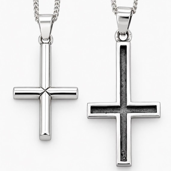 アクセサリー Saint Peter 925 Silver Necklace Sterling Silver Saint Peter Inverted Cross Necklace: Gothic