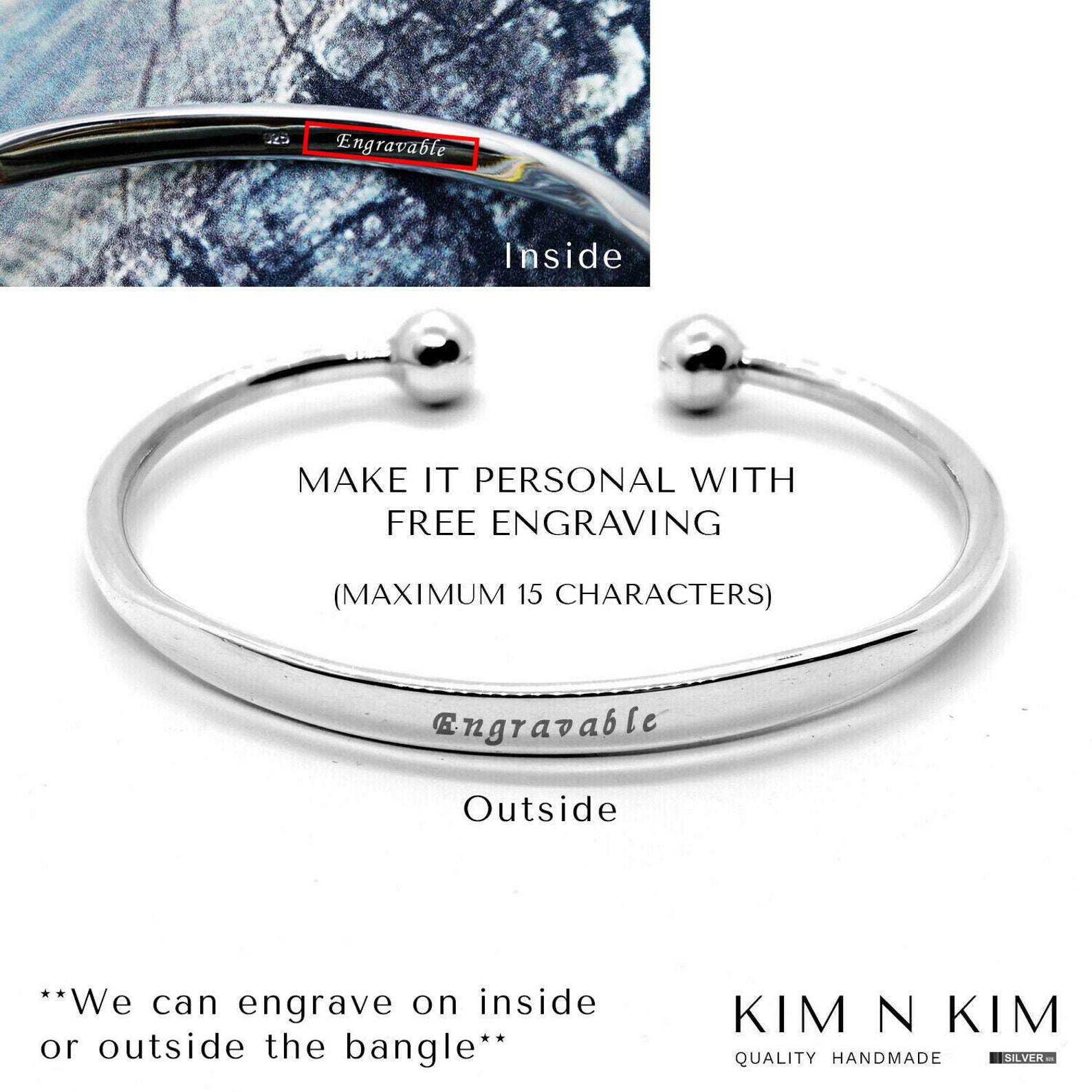 Torque ID Bangle Bracelet for Baby Boys Girls / 8mm Ball / Etsy UK