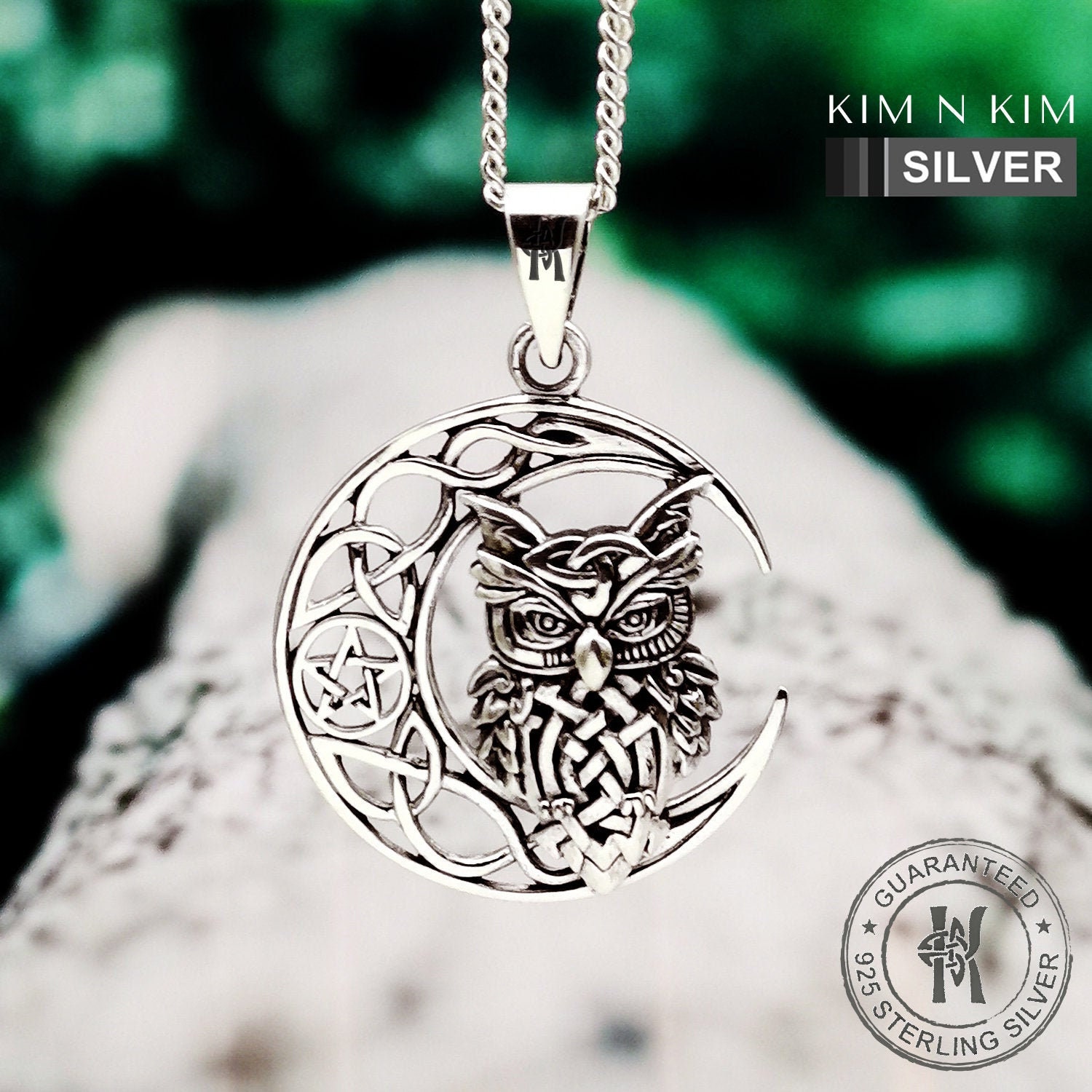 Owl Pentagram Pendant Necklace / - Etsy