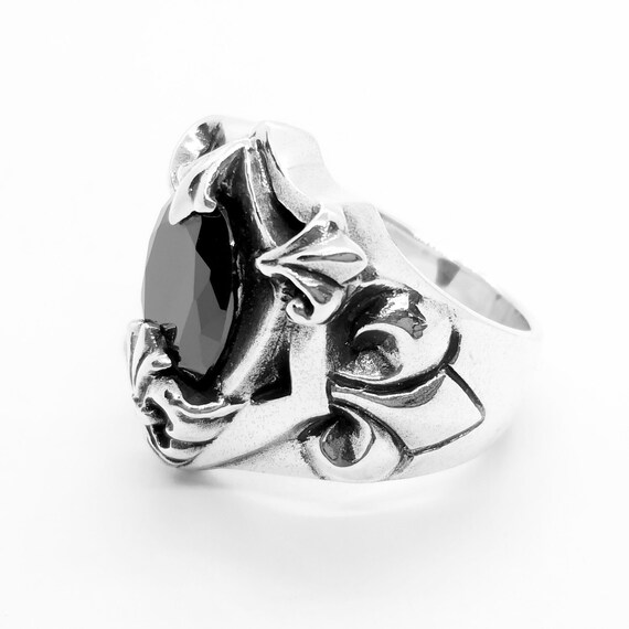 Fleur De Lis Silver Ring // 925 Sterling Silver // Fleur De