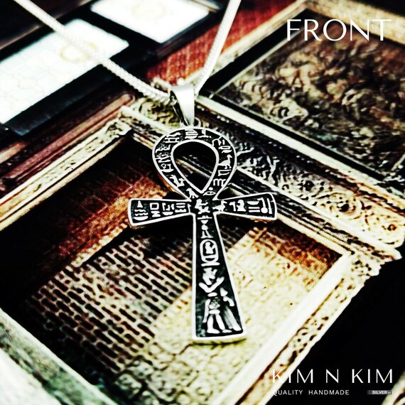 NICEエジプトAnkh Cross。925スターリングシルバーダングルイヤリング　並行輸入品