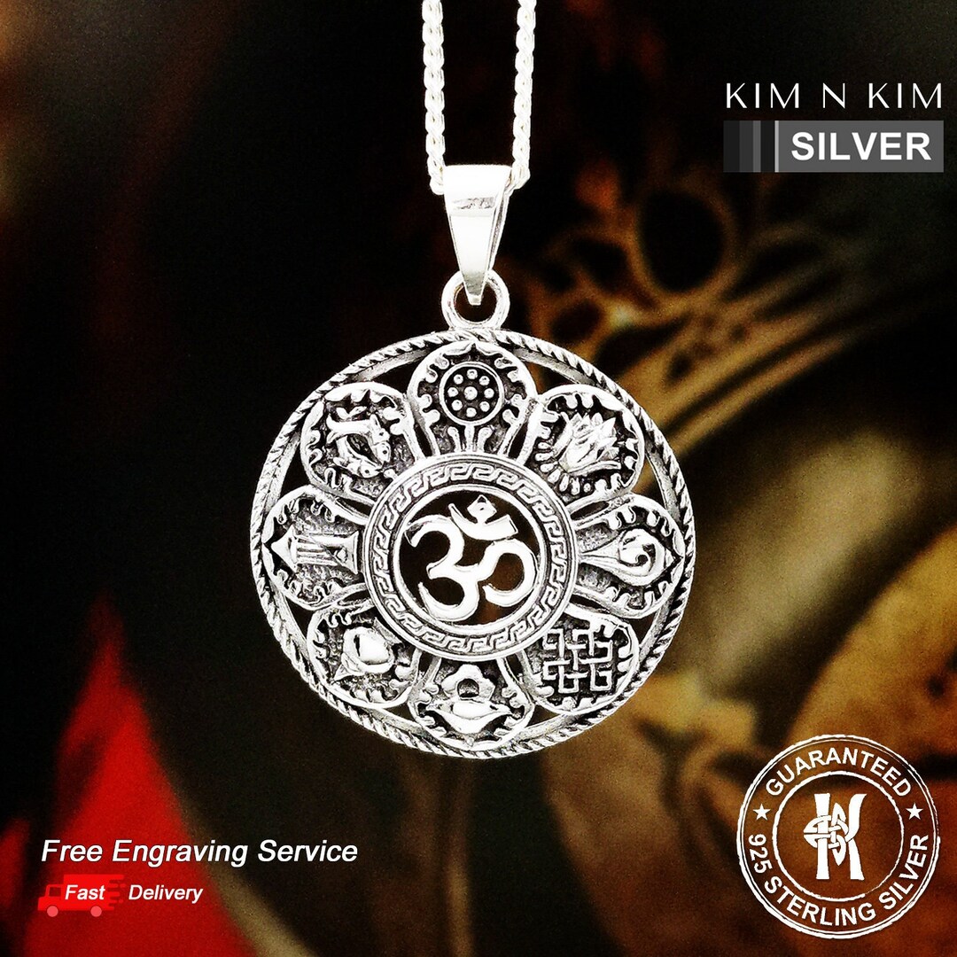 Om & Astamangala Pendant Om & Astamangala Pendant